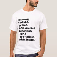 Hebrew& Yiddish& Ladino& Jewish English& etc.,