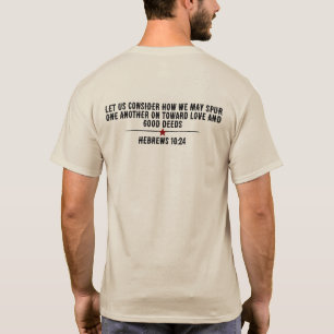 Hebrews 10:24 custom artwork tee