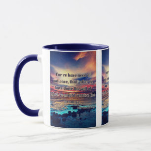 Hebrews 10:36 KJV Bible Verse Pic Two-Tone Mug