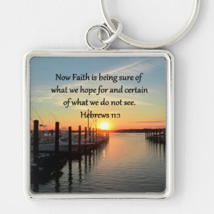 HEBREWS 11:11 SUNSET DESIGN KEYCHAIN