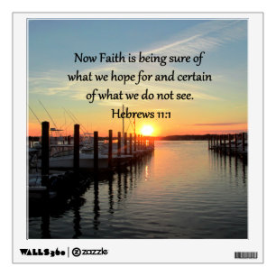 HEBREWS 11:11 SUNSET DESIGN WALL STICKER