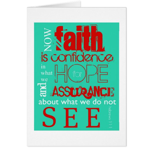 Hebrews 11:1 cards (Front)