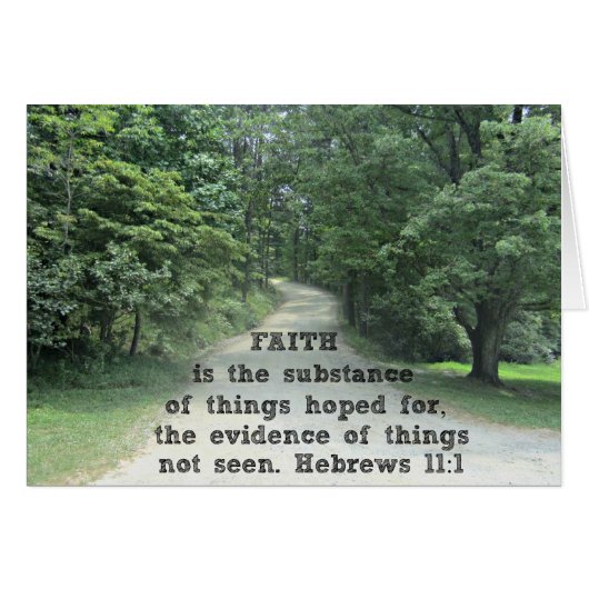 Hebrews 11:1 cards (Front Horizontal)