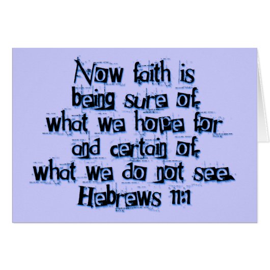 Hebrews 11:1 cards (Front Horizontal)