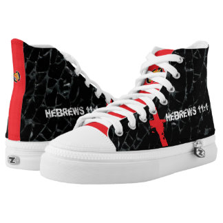 + "Hebrews 11:1" Distressed Women's Printed Shoes