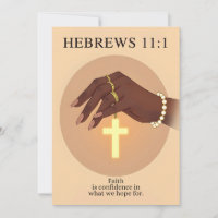 Hebrews 11:1 Faith Confidence Scripture Art