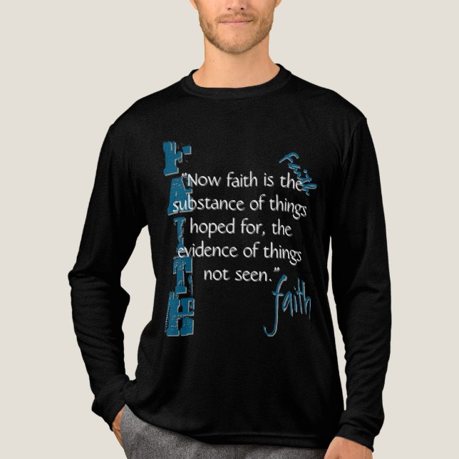 Hebrews 11:1 Passage Tri-Blend Shirt (Front)