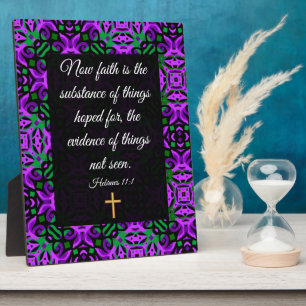 Hebrews 11:1  plaque