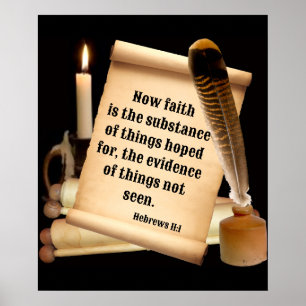 Hebrews 11:1 poster