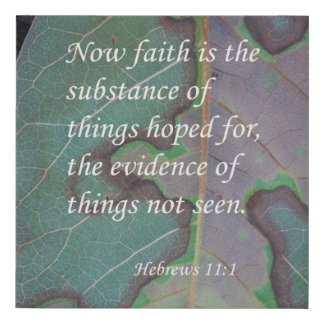 Hebrews 11:1 Scripture Image Wall Art