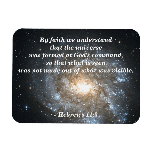 Hebrews 11:3 God's Creation Magnet (Horizontal)
