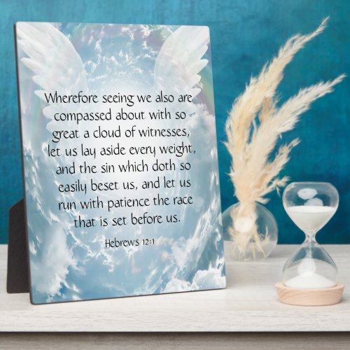 Hebrews 121   plaque