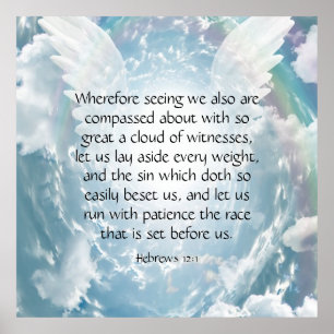 Hebrews 12:1 poster