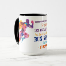 Hebrews 12:1 "Run the Race" Mug