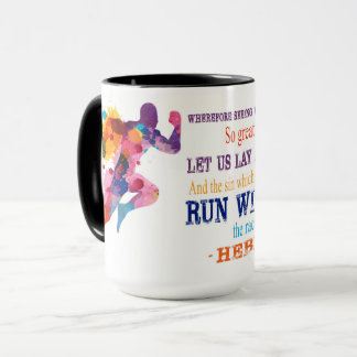 Hebrews 12:1 "Run the Race" Mug