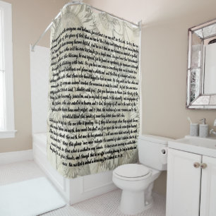 Hebrews 12 Bible Sunflower Flower Shower Curtain