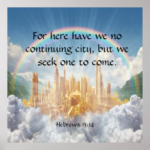 Hebrews 13:14 poster