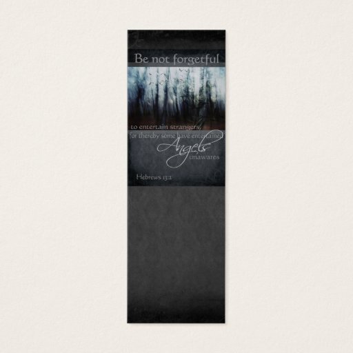 Customizable Hebrews 13:2 Angel Quote Business Card Template