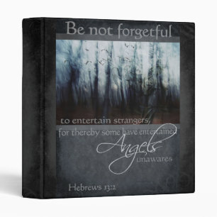 Hebrews 13:2 Angel Quote 1" Photo Album Binder