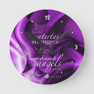 Hebrews 13:2 round clock