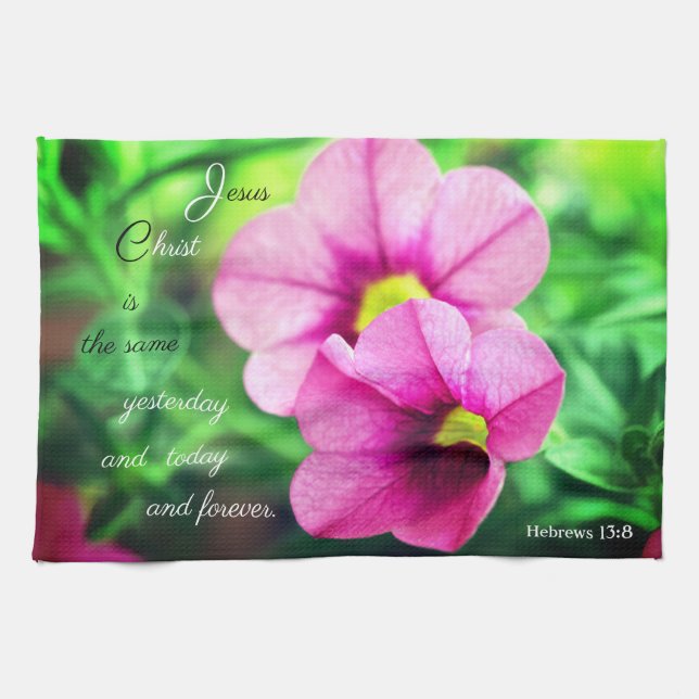 Hebrews 13:8 Kitchen Towel (Horizontal)