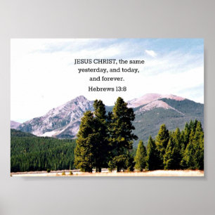 Hebrews 13:8 poster