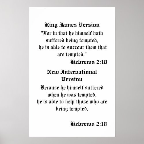 Hebrews 218 _ Tempted Poster