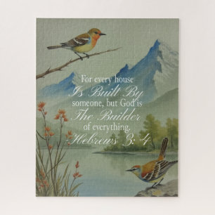 Hebrews 3:4 God the Builder Scripture Christian Jigsaw Puzzle