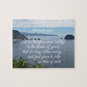 Hebrews 4:16 Let us therefore come boldly to the Jigsaw Puzzle