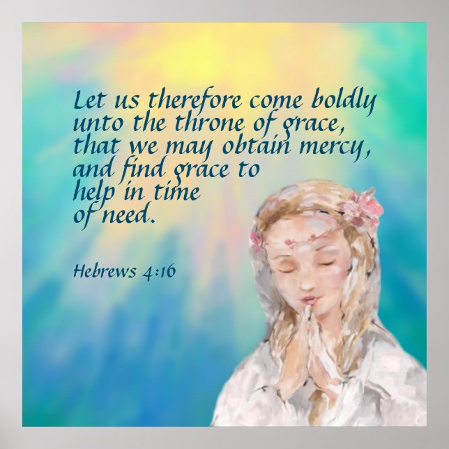 Hebrews 4:16  poster (Front)