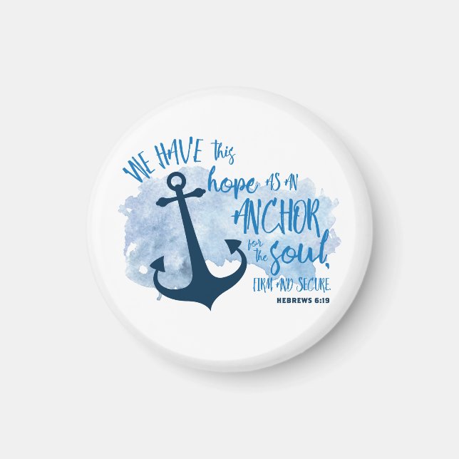 Hebrews 6:19 Anchor Magnet (Front)