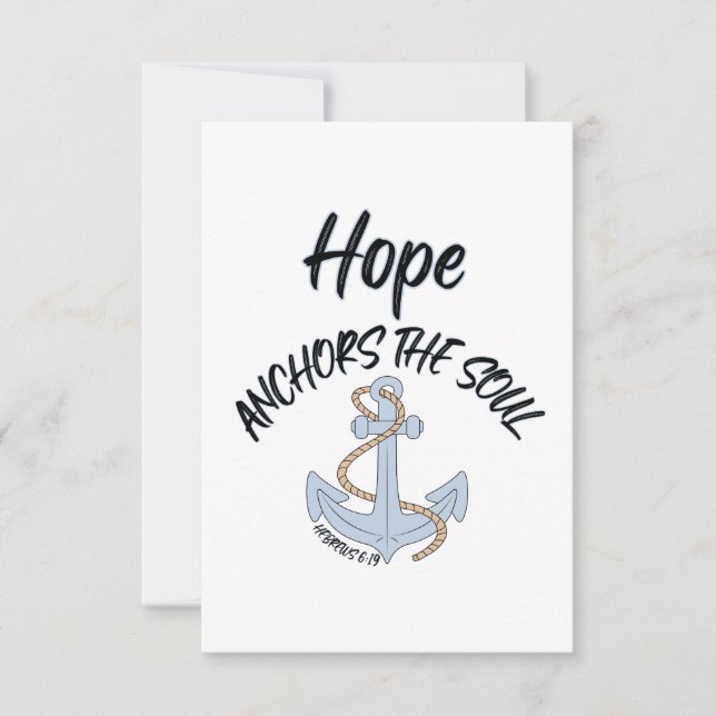 Hebrews 6:19 KJV Bible Verse Greeting Card (Front)