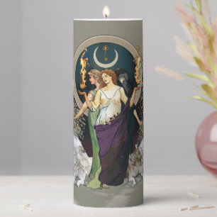 Hecate Candle - Magical Candle Gift - Purple