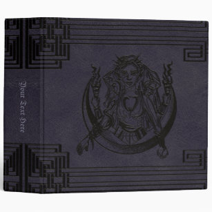 Hecate Dark Goddess Purple Pagan Book of Shadows 3 Ring Binder