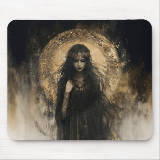 Hecate Goddess of Witchcraft Triple Moon Goddess 4 Mouse Pad