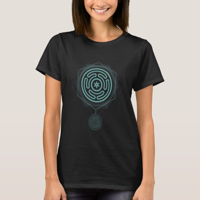 Hecate Wheel Goddess Symbol Magical Spiritual T-Shirt (Front)