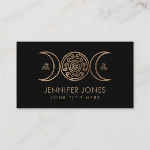 Hecate Wheel Triple Moon Business Card