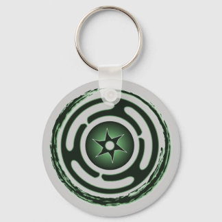 Hecate's Wheel (Green) Keychain