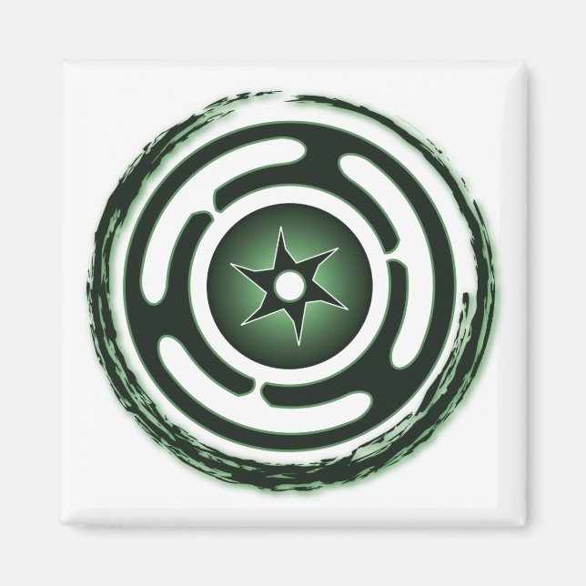 Hecate's Wheel (Green) Magnets (Front)