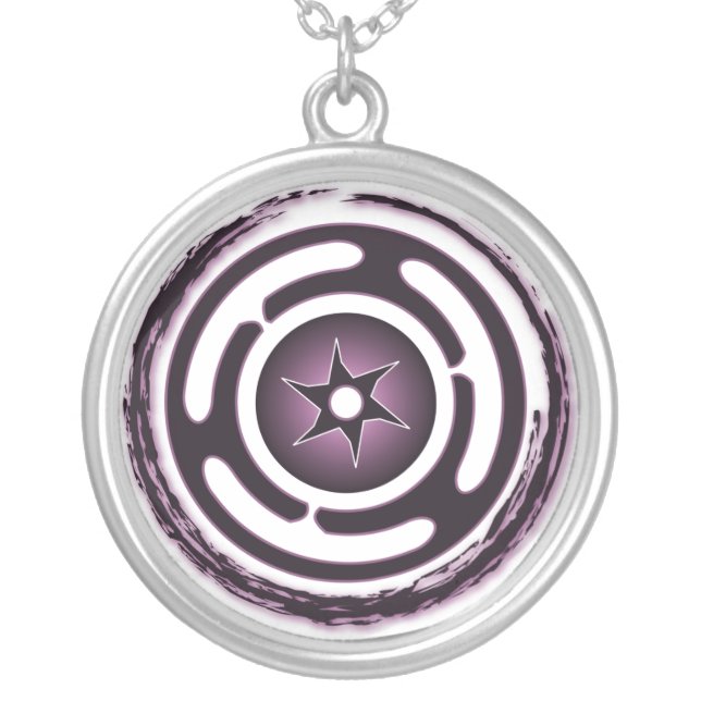 Hecate's Wheel (Purple) Necklace (Front)