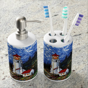 Lighthouse Bath Accessory Sets Zazzle