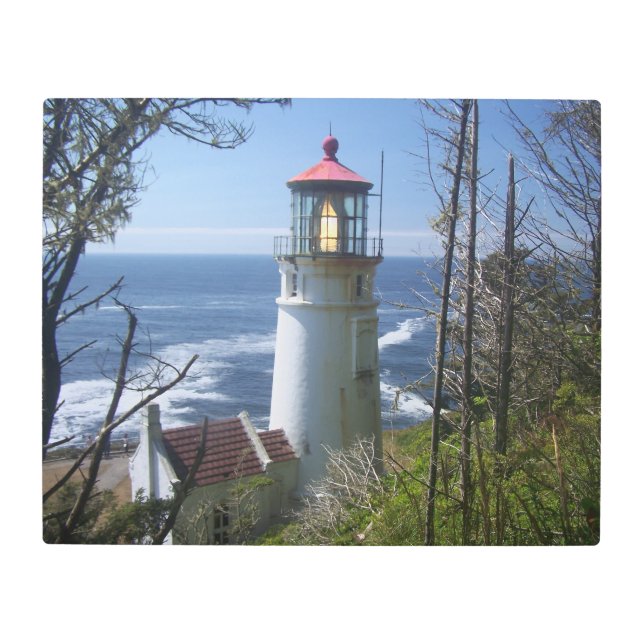 Heceta Head Lighthouse Metal Print (Front)