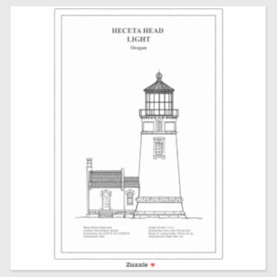 Heceta Head Lighthouse - Oregon - BD Sticker
