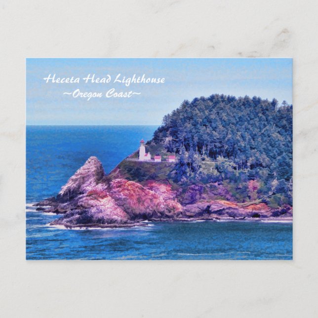Heceta Head Lighthouse Oregon Coast Postcard (Front)
