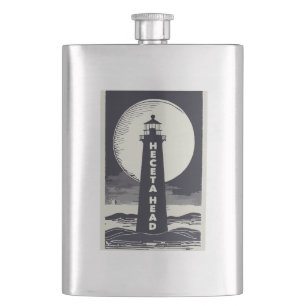 Heceta Head Lighthouse Oregon Moon Flask