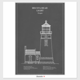 Heceta Head Lighthouse - Oregon – PD Sticker