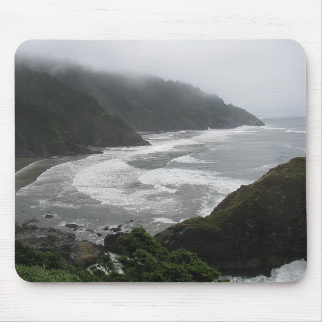 Heceta Head Lighthouse View Oregon Coast Mouse Pad (Front)