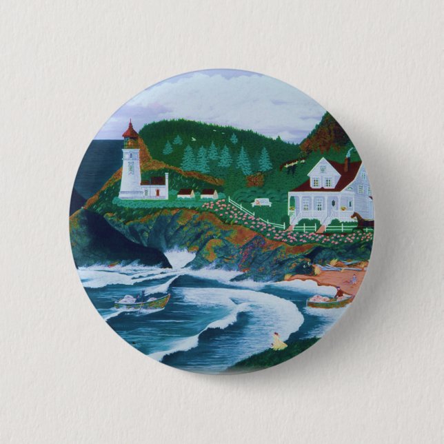 Heceta Lighthouse Button (Front)