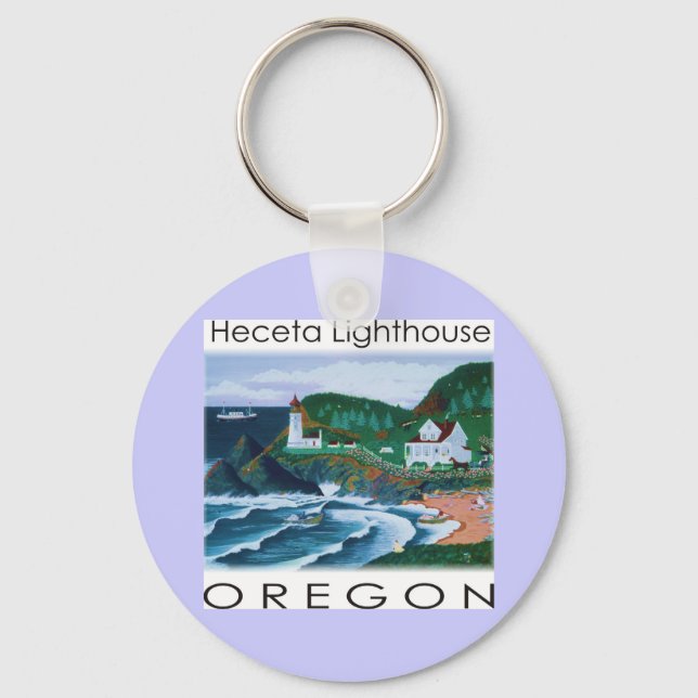Heceta Lighthouse Keychain (Front)