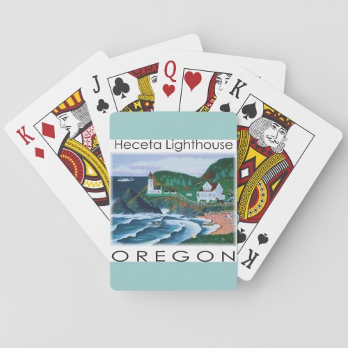 Heceta Lighthouse Poker Cards